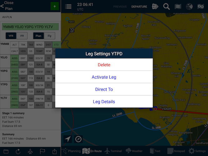 Deleting Waypoints From A Plan interface on Android