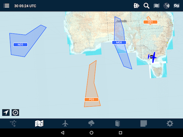 SIGMET overlays on Android