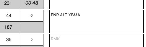 Flight log remark