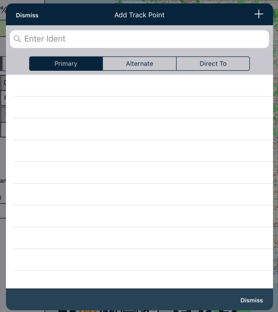 Adding Waypoints To Flight Plan interface on Apple