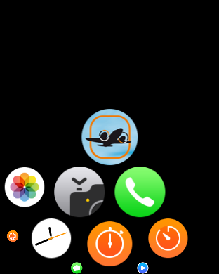 Apple Watch App interface on Apple