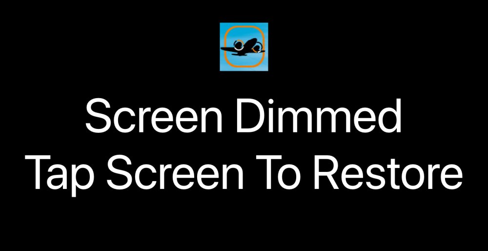 Screen dimmed