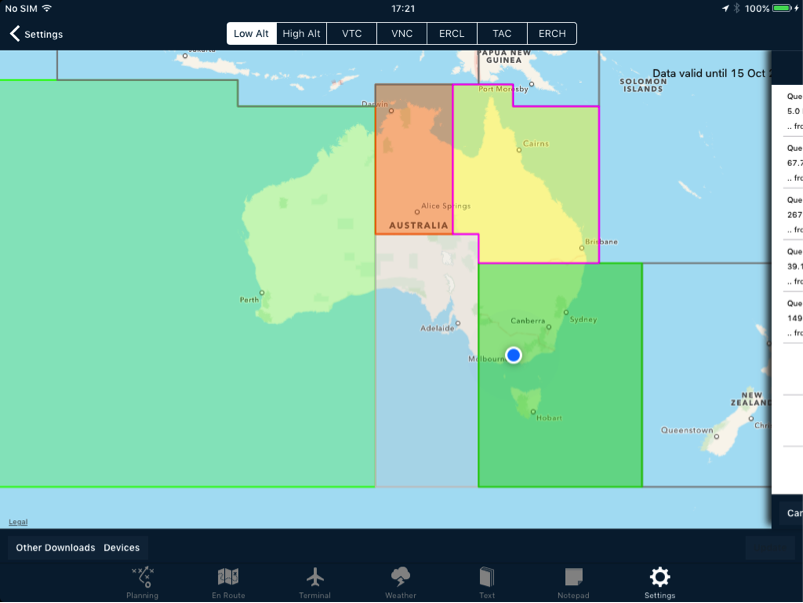 Data Downloads region map on Apple