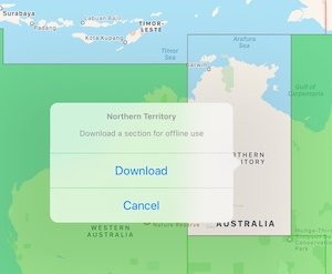 Download action for an Apple data region