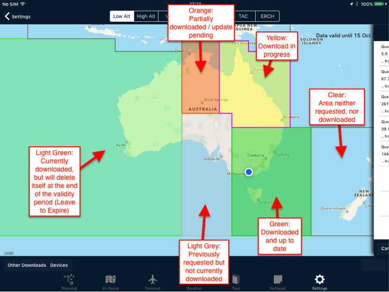Explanation of Apple data-region colours