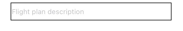 Flight Plan Description field on Apple