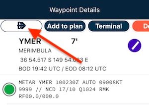 Direct To in Apple Waypoint Details