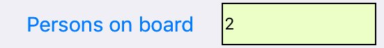 Persons On Board control used to open the manifest in Apple 9.x