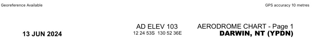 Available georeferencing status in Apple 9.x
