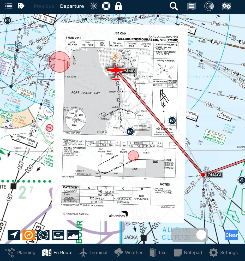 Show Chart on Map option in Apple 9.x