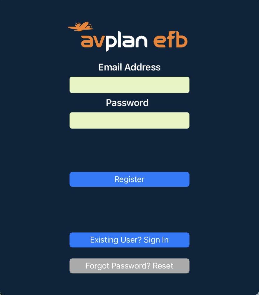 Accepted licence agreement leading to account details on iOS