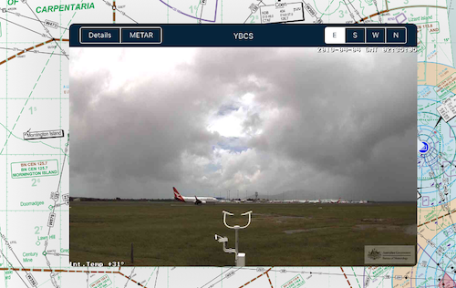 Weather camera view on Apple