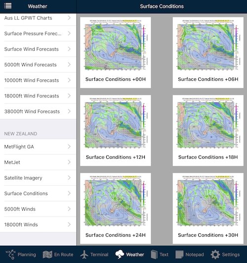 New Zealand surface conditions on Apple