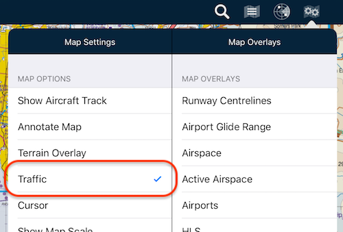 Traffic interface on Apple