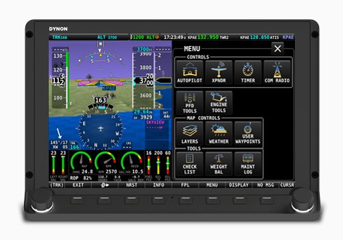 Layers option under Map Controls on a Dynon SkyView HDX display